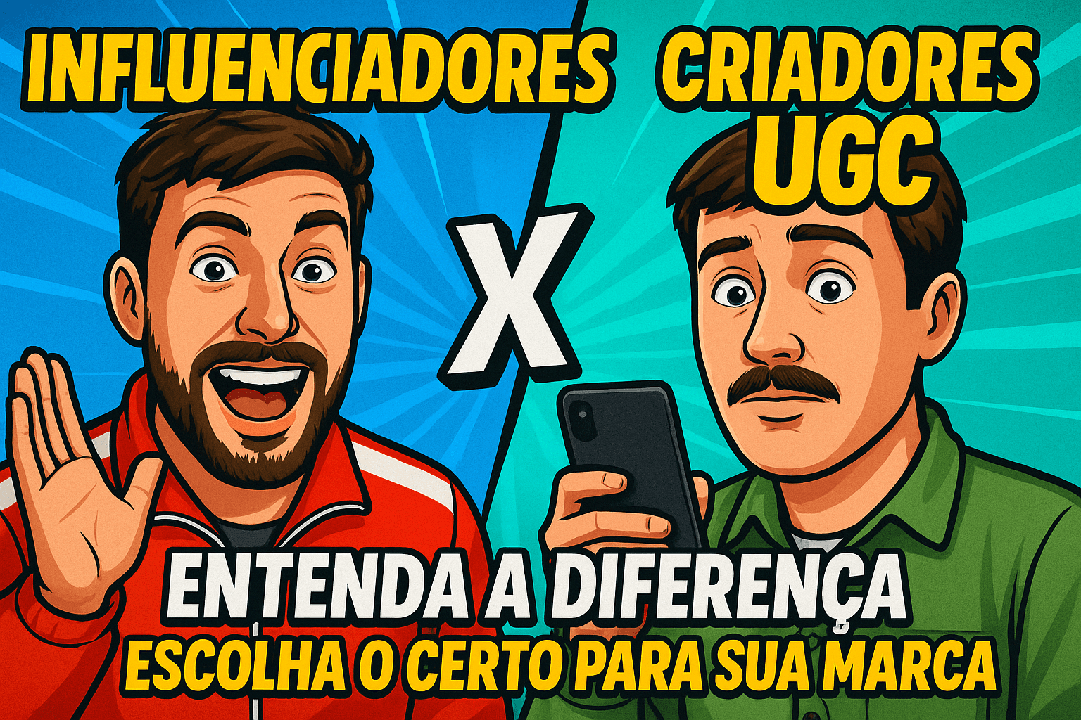 Influenciadores x Criadores UGC: entenda a diferença
