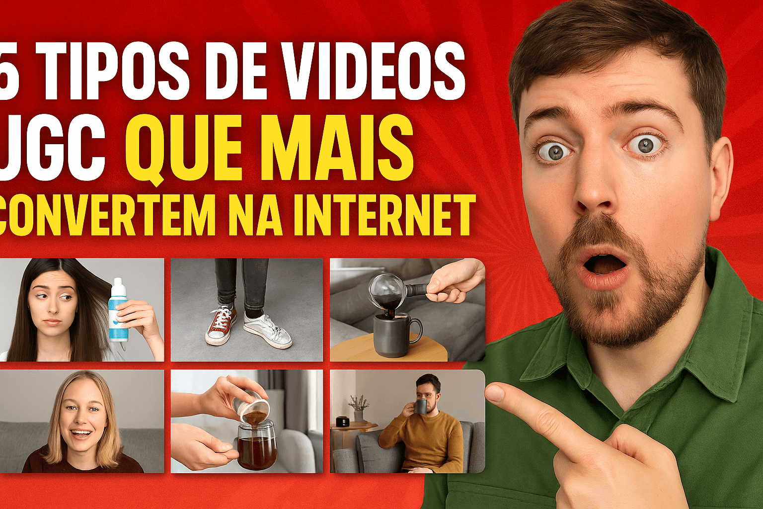 5 tipos de vídeos UGC que mais convertem